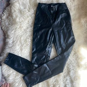 Fabletics Vegan Leather high waisted leggings